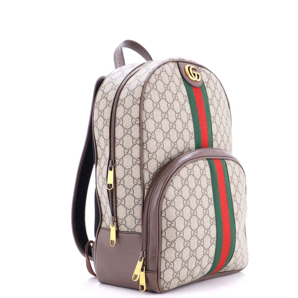 Gucci Ophidia Backpack Gg Coated Canvas #243488G17B - Picture 2 of 8